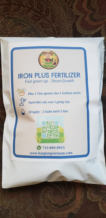 Iron Plus Fertilizer  - Phân pha nước tưới. Túi 14oz