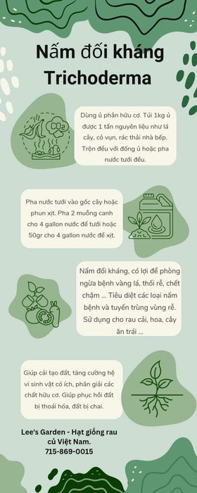 Nấm đối kháng Trichoderma túi 1kg. TEXT 715-869-0015 to ORDER!!!!