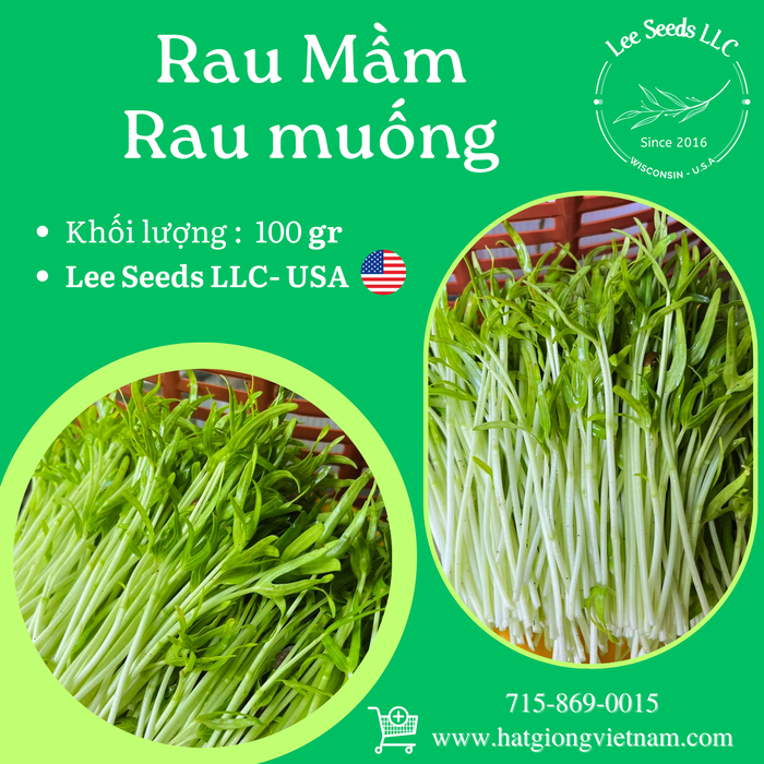 Rau mầm rau muống túi ZIPLOC 100GR