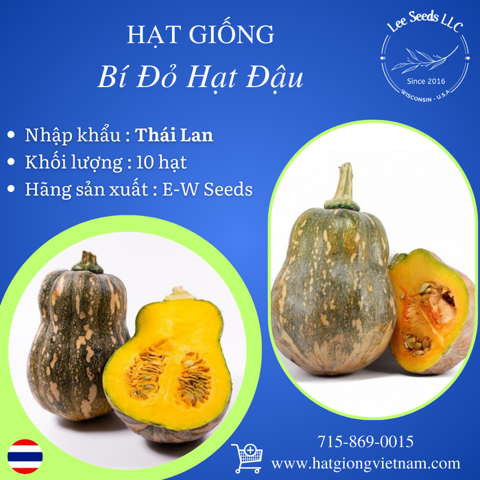 Hạt Giống Bí Đỏ Hạt Đậu [ E-W Seeds - Thái Lan ]