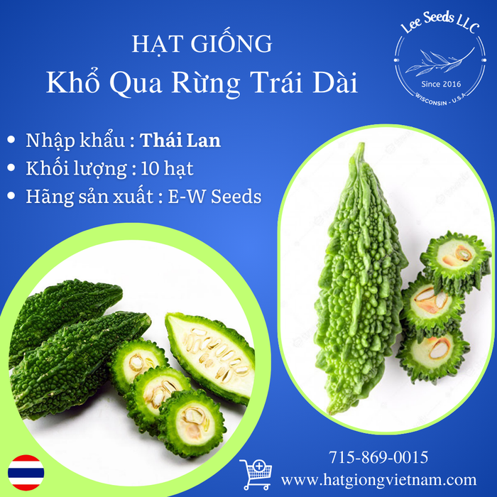 Hạt Giống Khổ Qua Rừng Trái Dài [ E-W Seeds - Thái Lan ]