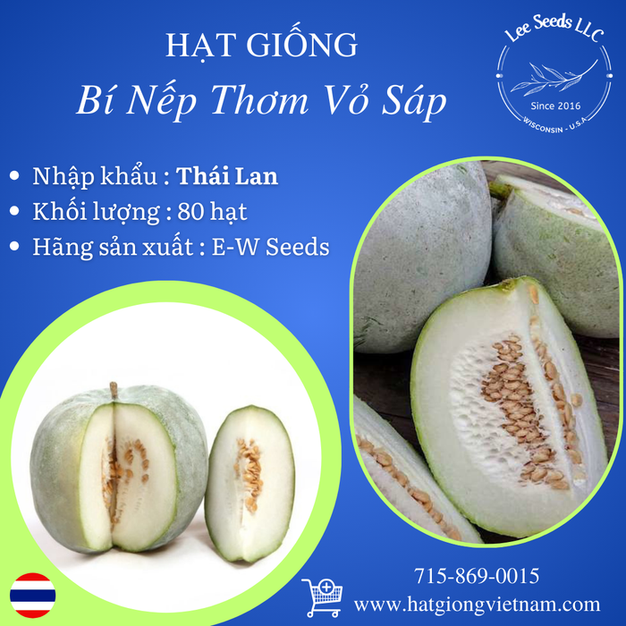 Hạt Giống Bí Nếp Thơm Vỏ Sáp [ E-W Seeds - Thái Lan ]