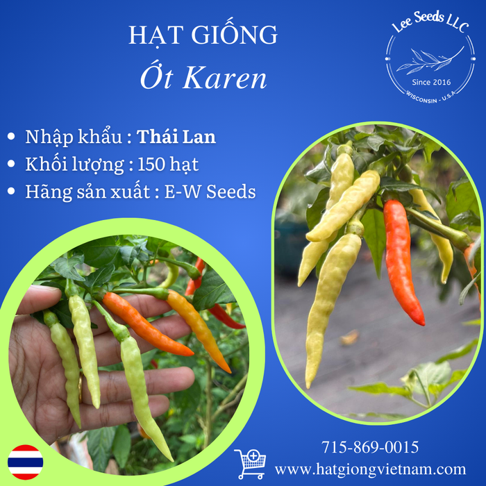 Hạt Giống Ớt Karen [ E-W Seeds - Thái Lan ]