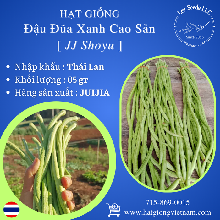 Hạt Giống Đậu Đũa Xanh Cao Sản - JJ Shoyu [ JUIJIA - Thái Lan ]
