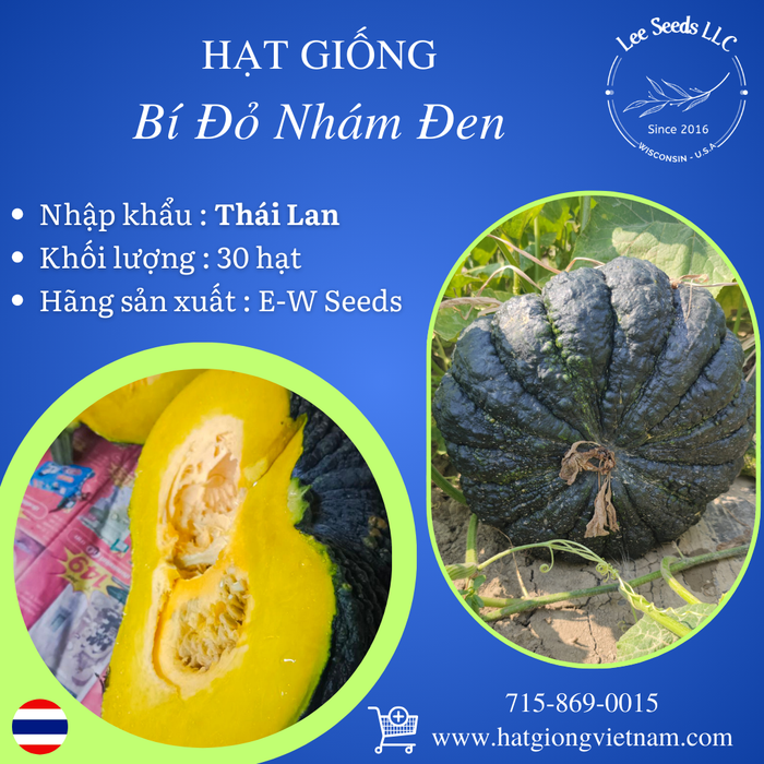Hạt Giống Bí Đỏ Nhám Đen [ E-W Seeds - Thái Lan ]
