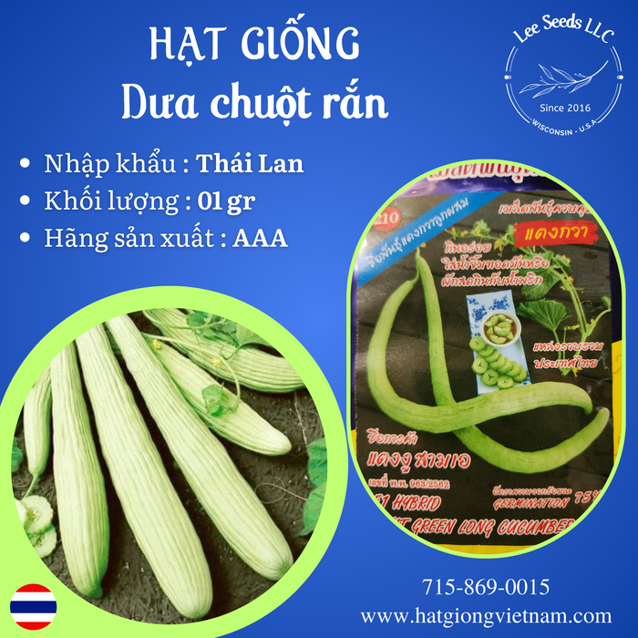 HẠT GIỐNG DƯA CHUỘT RẮN [ AAA THÁI LAN ]