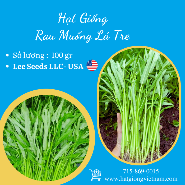 Rau Muống Lá Tre [ Lee Garden ] - 100gr