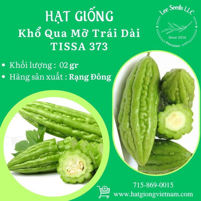 Khổ Qua Mỡ Trái Dài TISSA 373