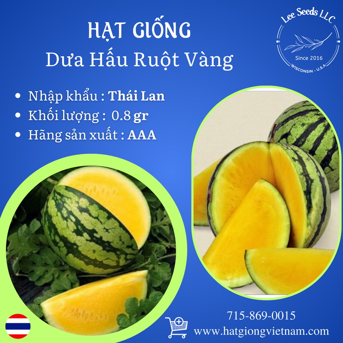 Hạt Giống Dưa Hấu Ruột Vàng [ AAA - Thái Lan ]