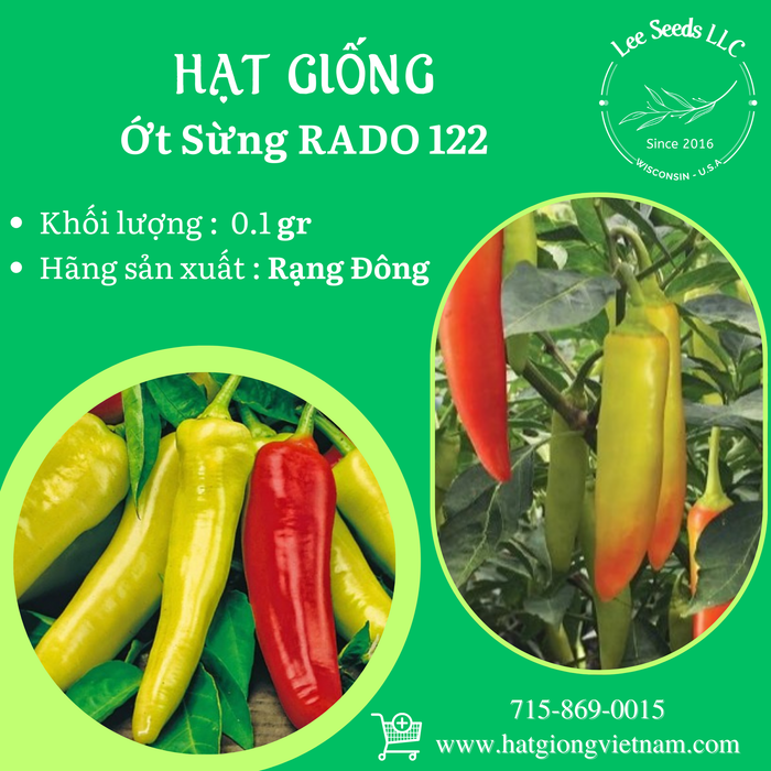 Ớt Sừng RADO 122