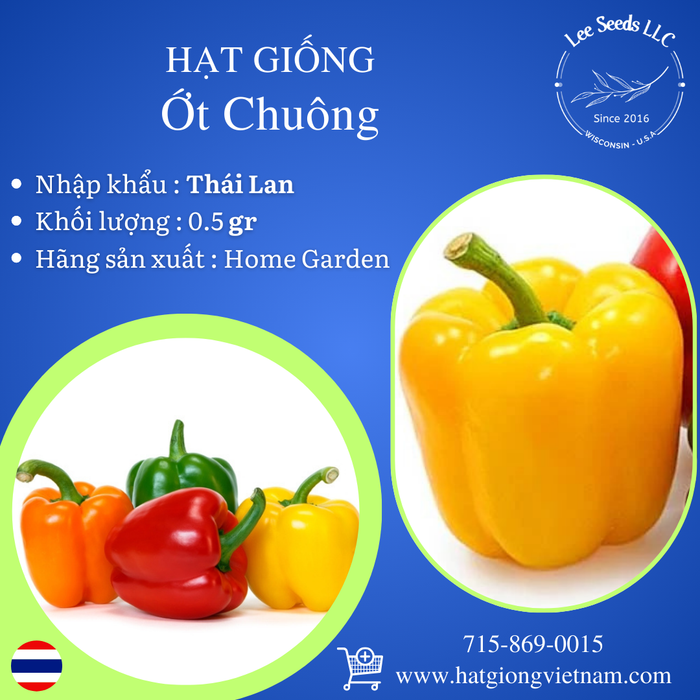 Hạt Giống Ớt Chuông [ Home Garden - Thái Lan ]