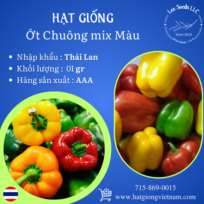 Hạt Giống Ớt Chuông Mix Màu [ AAA - Thái Lan ]