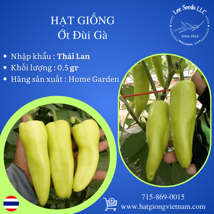 Hạt Giống Ớt Đùi Gà [ Home Garden - Thái Lan ]