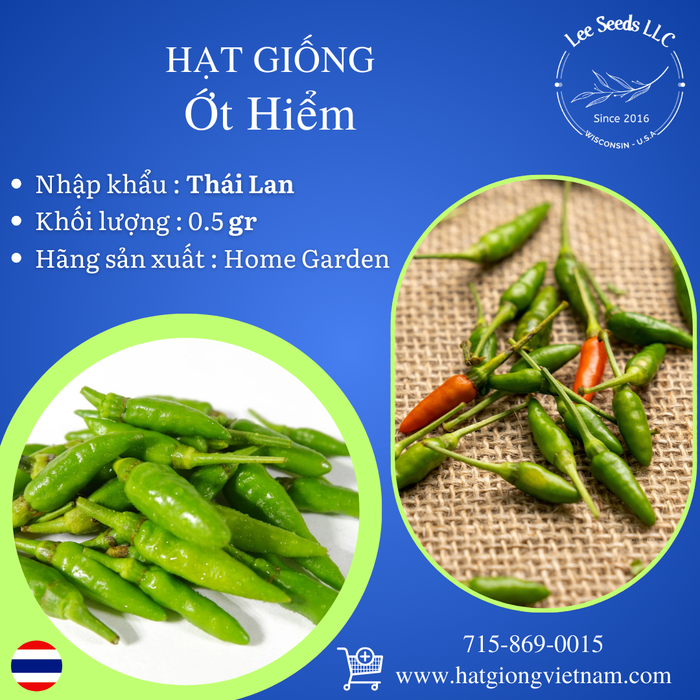 Hạt Giống Ớt Hiểm [ Home Garden - Thái Lan ]